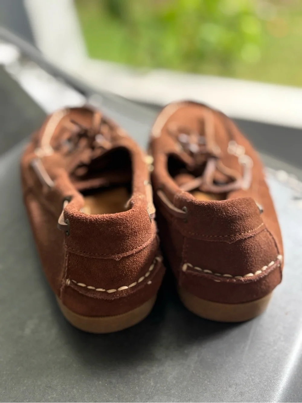 American Eagle Outfitters Brown Suede Boat Shoes Size 8